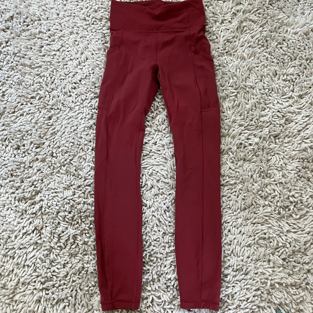 Pinky-Red Lululemon Leggings